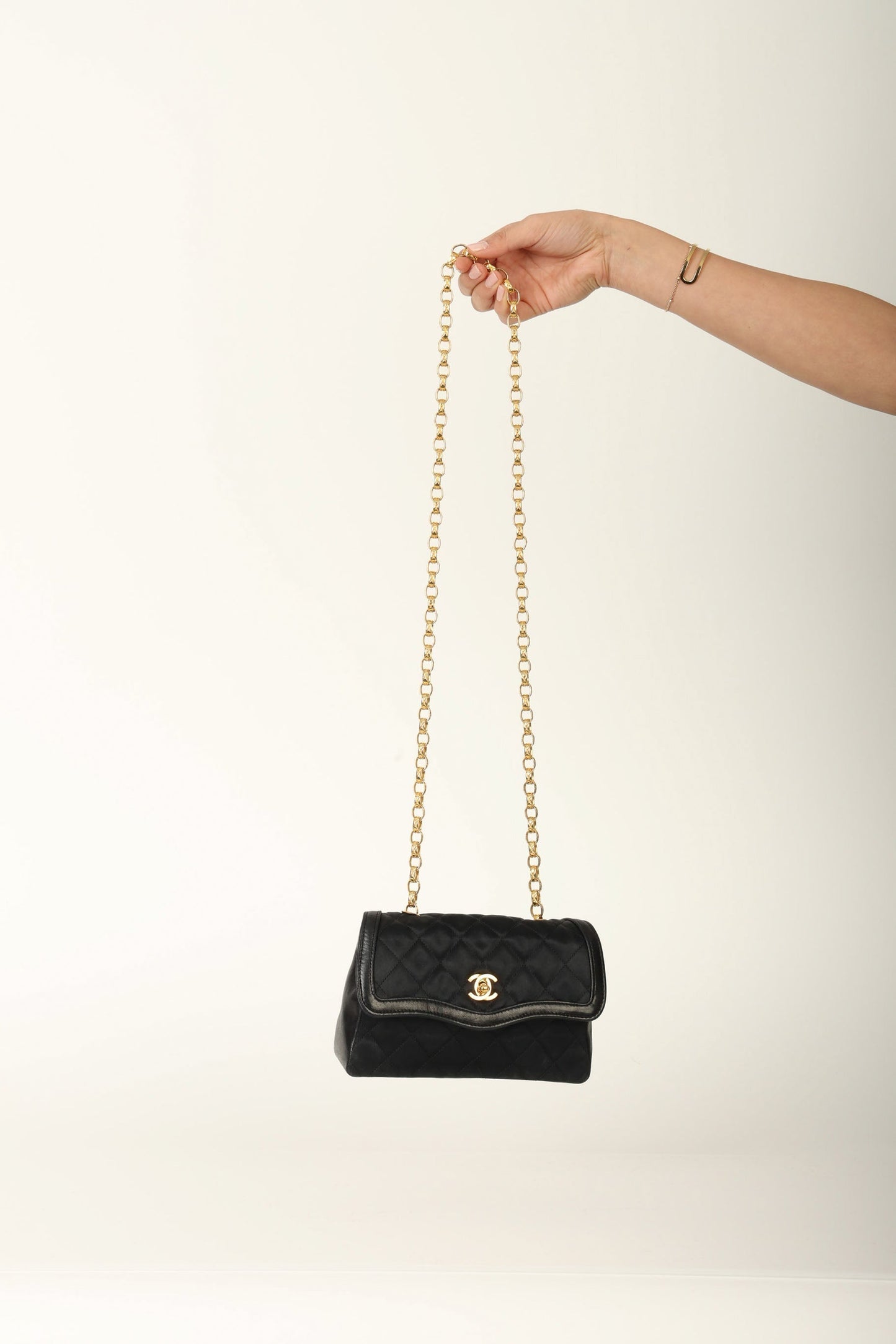 Chanel Satin & Lambskin Bijoux Mini Bag