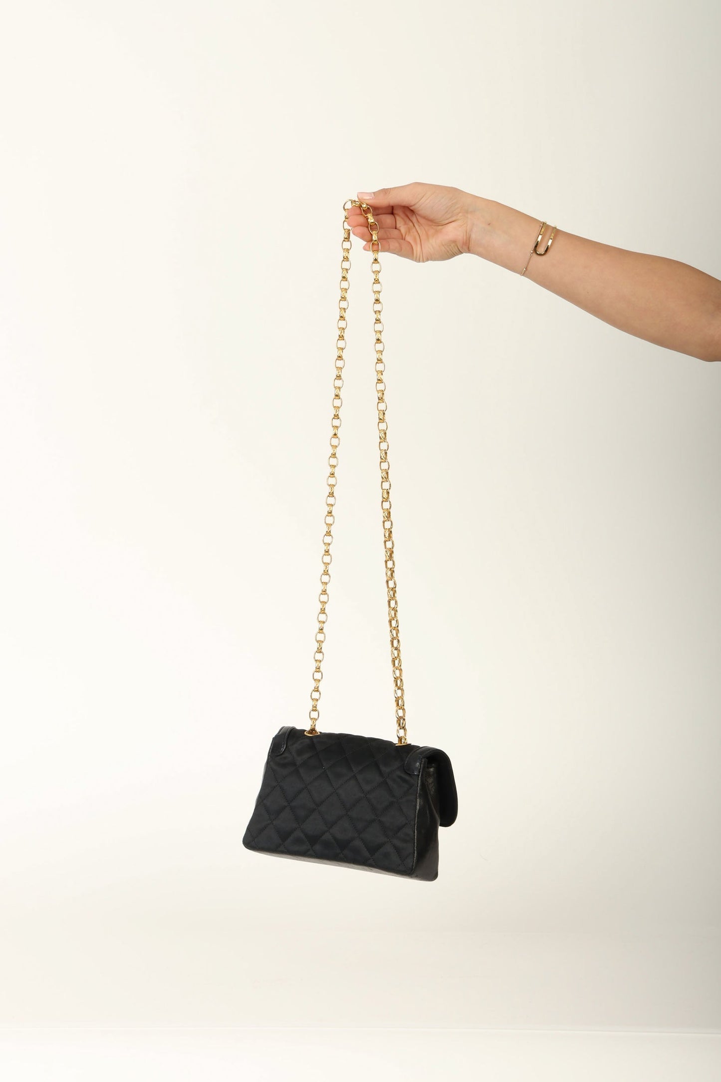Chanel Satin & Lambskin Bijoux Mini Bag