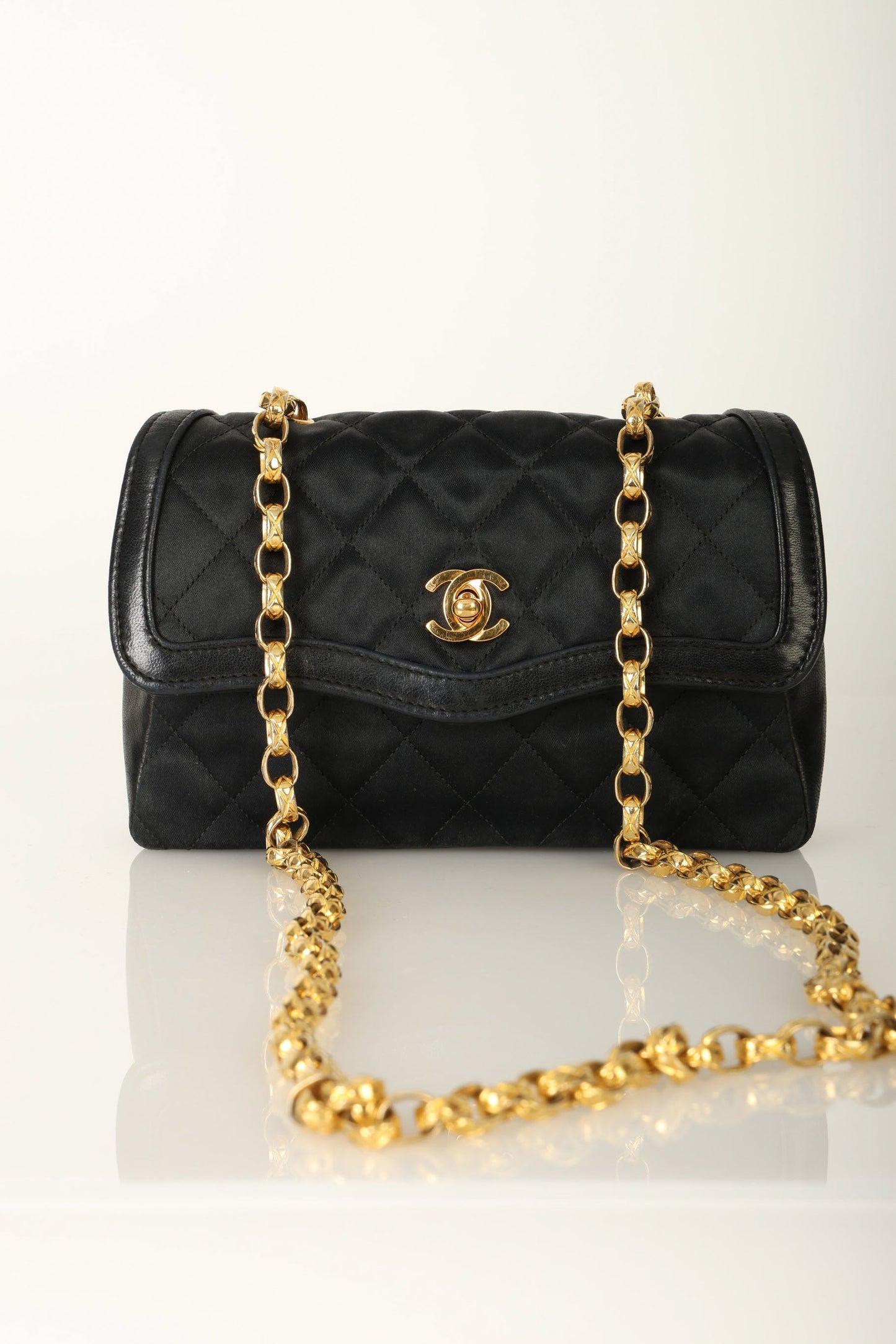 Chanel Satin & Lambskin Bijoux Mini Bag