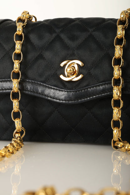 Chanel Satin & Lambskin Bijoux Mini Bag
