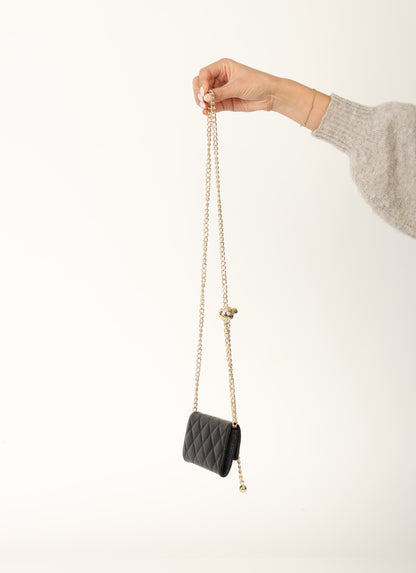 Chanel 2015 Caviar Cardholder w/ Chain