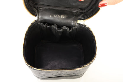 Chanel 1994 Caviar Vanity Bag w/ Chain