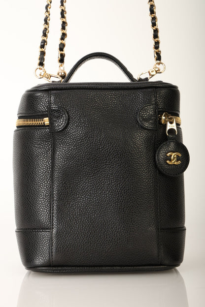 Chanel 1994 Caviar Vanity Bag w/ Chain