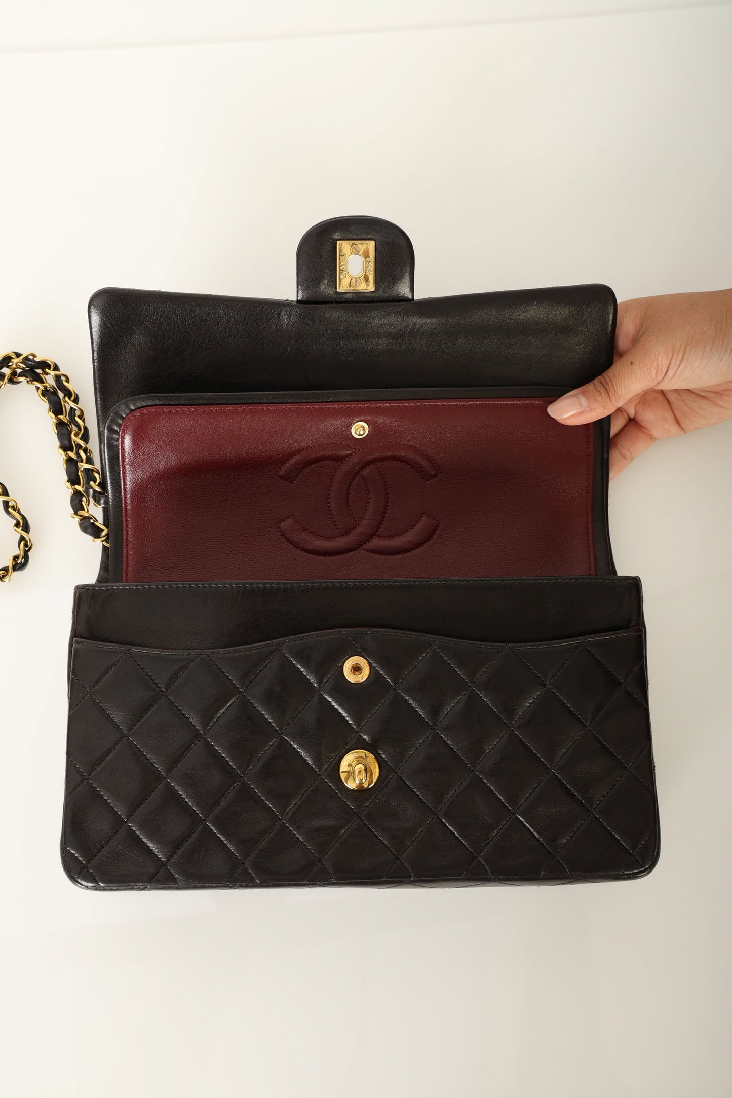Chanel 1994 Lambskin Medium Double Flap