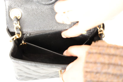 Extremely Rare Chanel Caviar Mini Square Flap