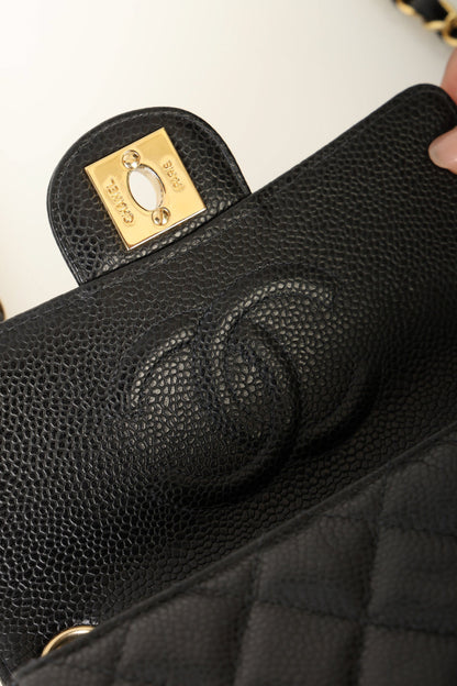 Extremely Rare Chanel Caviar Mini Square Flap