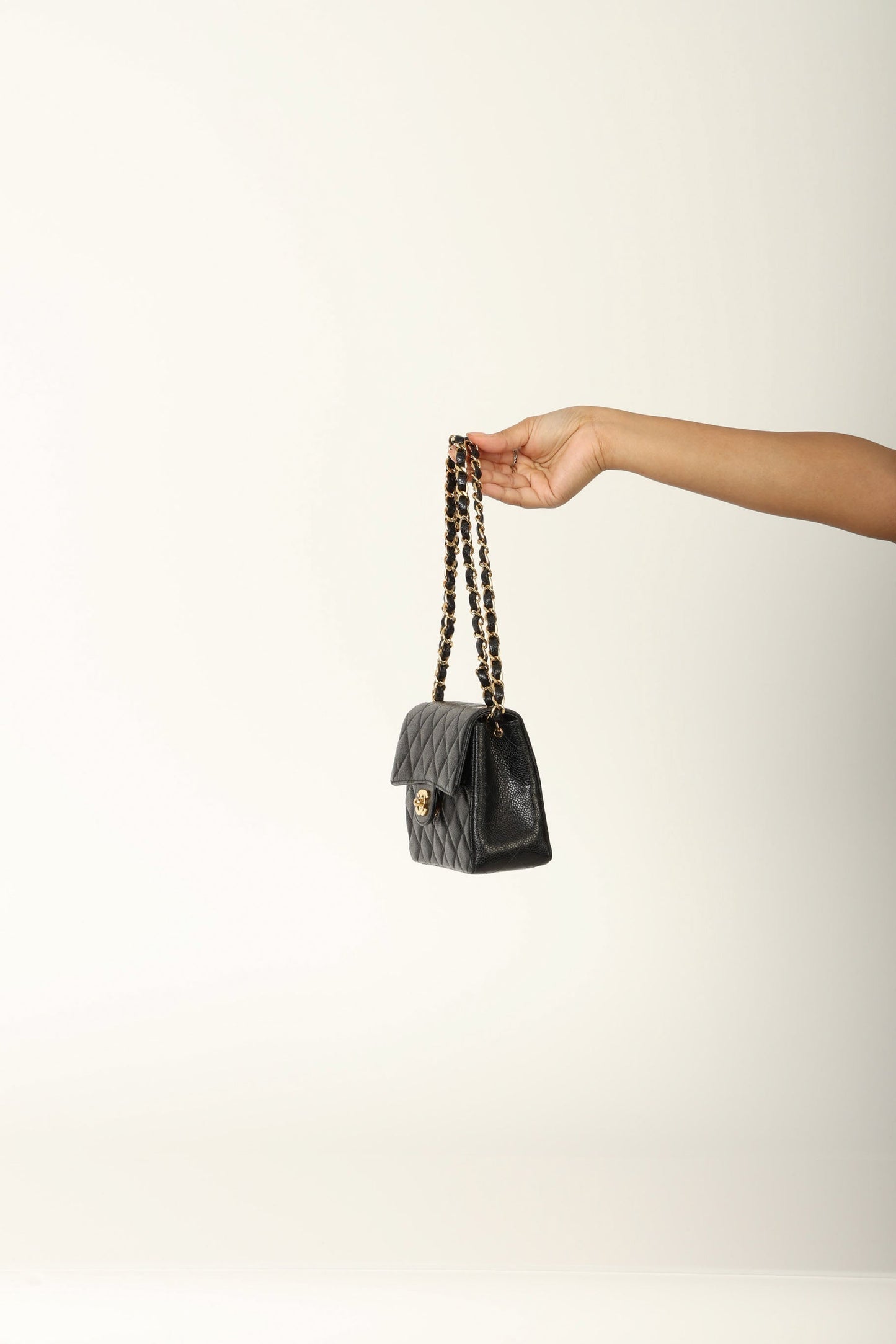 Extremely Rare Chanel Caviar Mini Square Flap