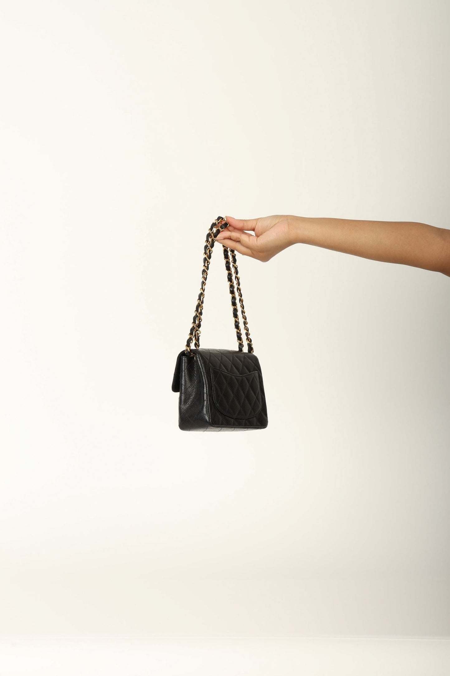 Extremely Rare Chanel Caviar Mini Square Flap