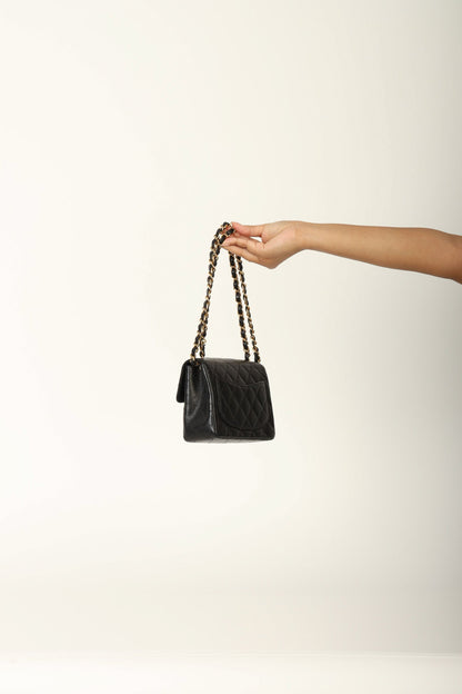 Extremely Rare Chanel Caviar Mini Square Flap