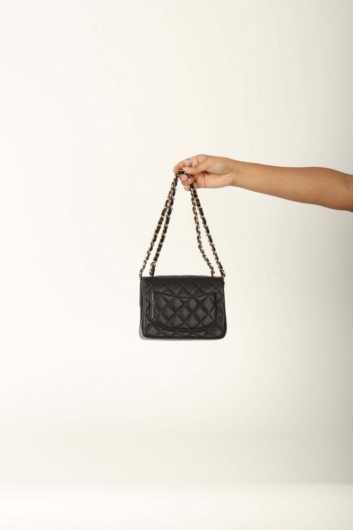 Extremely Rare Chanel Caviar Mini Square Flap