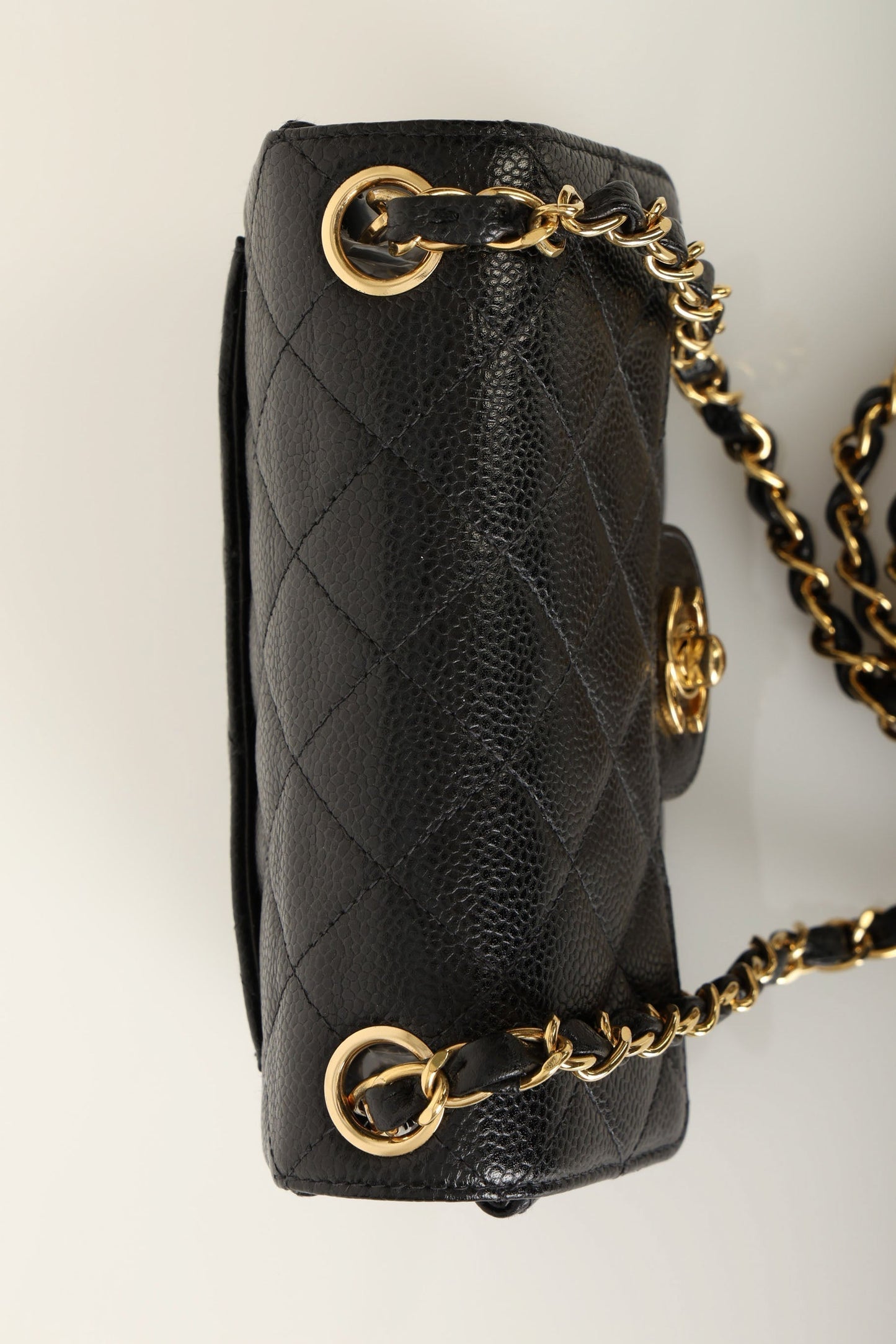 Extremely Rare Chanel Caviar Mini Square Flap