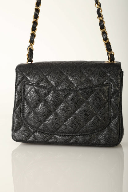 Extremely Rare Chanel Caviar Mini Square Flap