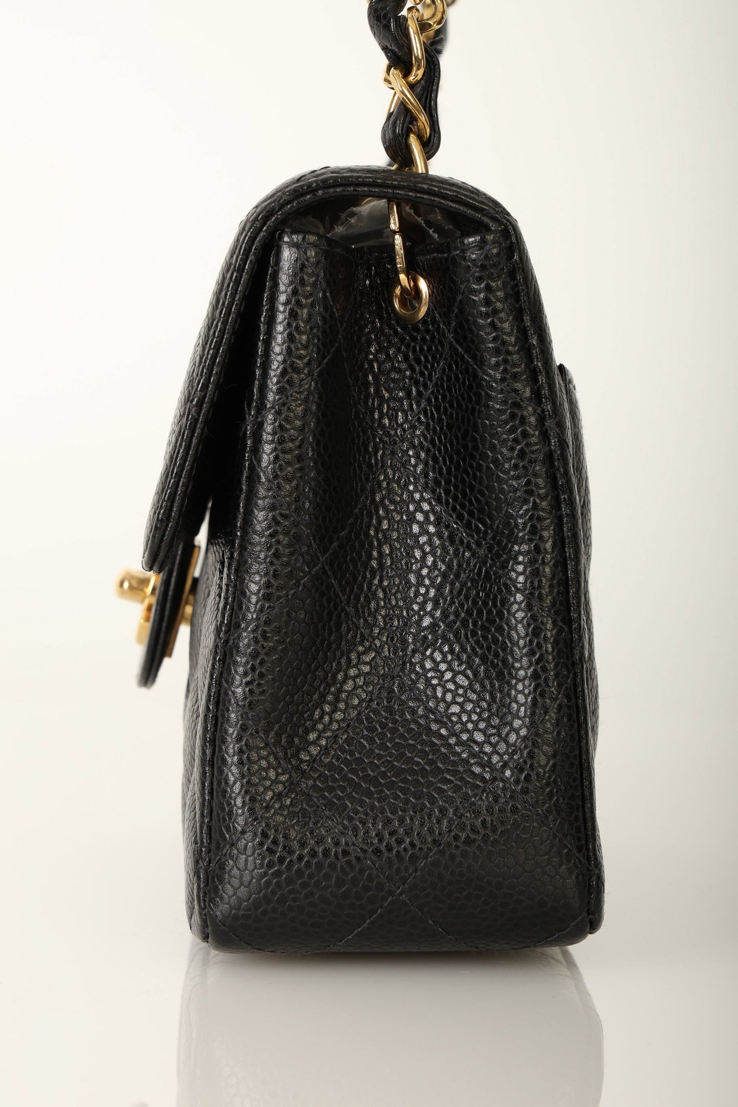 Extremely Rare Chanel Caviar Mini Square Flap