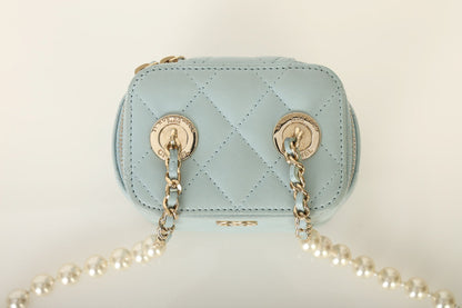 Chanel 2022 Lambskin Pearl Vanity Bag