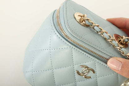 Chanel 2022 Lambskin Pearl Vanity Bag