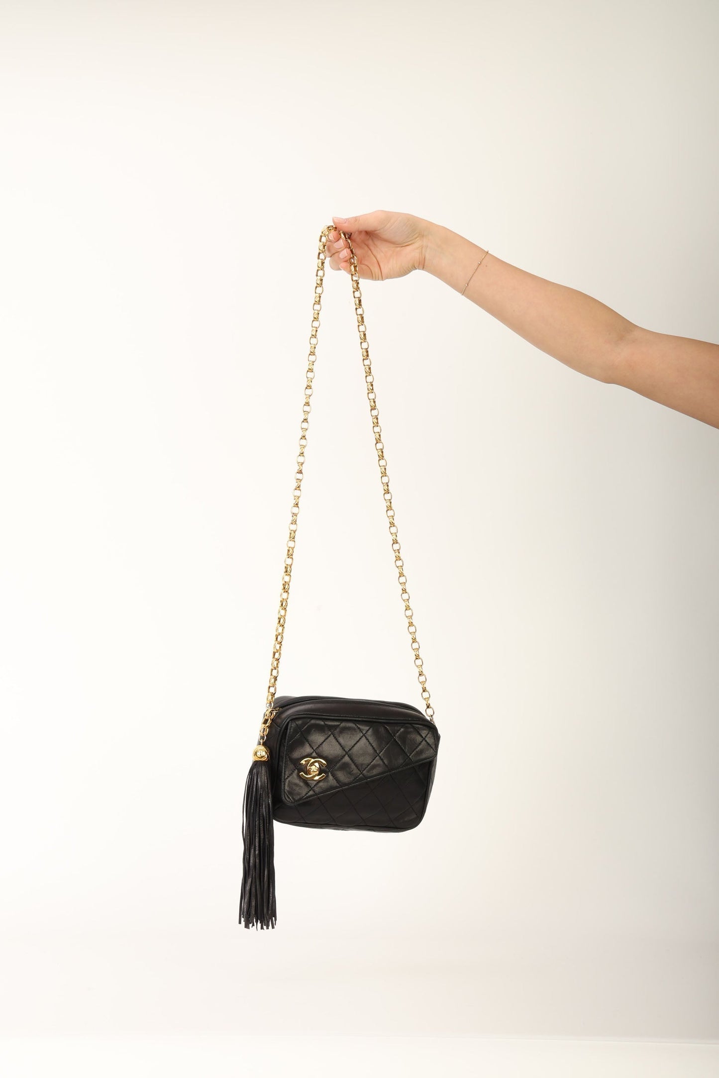 Chanel 1991 Lambskin Bijoux Mini Camera Bag