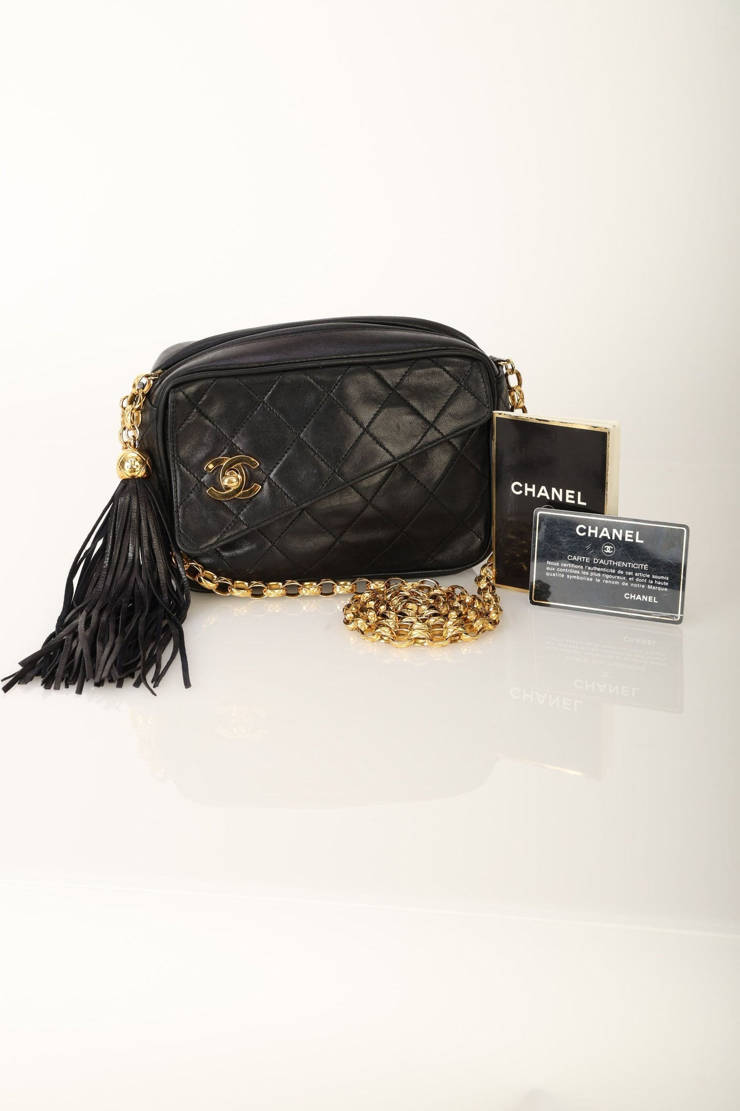 Chanel 1991 Lambskin Bijoux Mini Camera Bag
