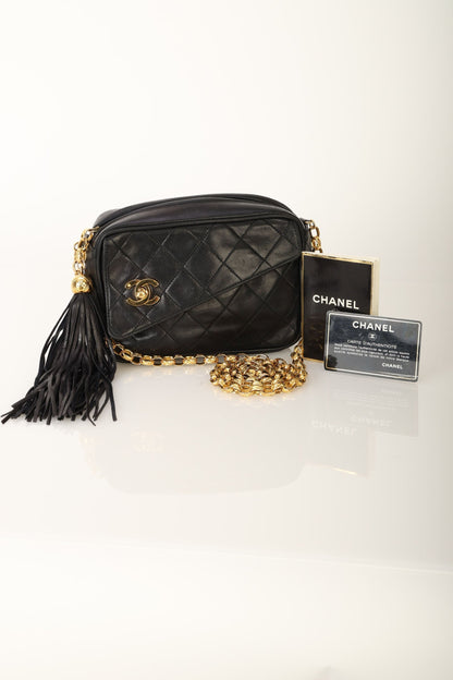 Chanel 1991 Lambskin Bijoux Mini Camera Bag