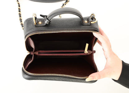 Chanel Caviar Medium Filigree Vanity Case