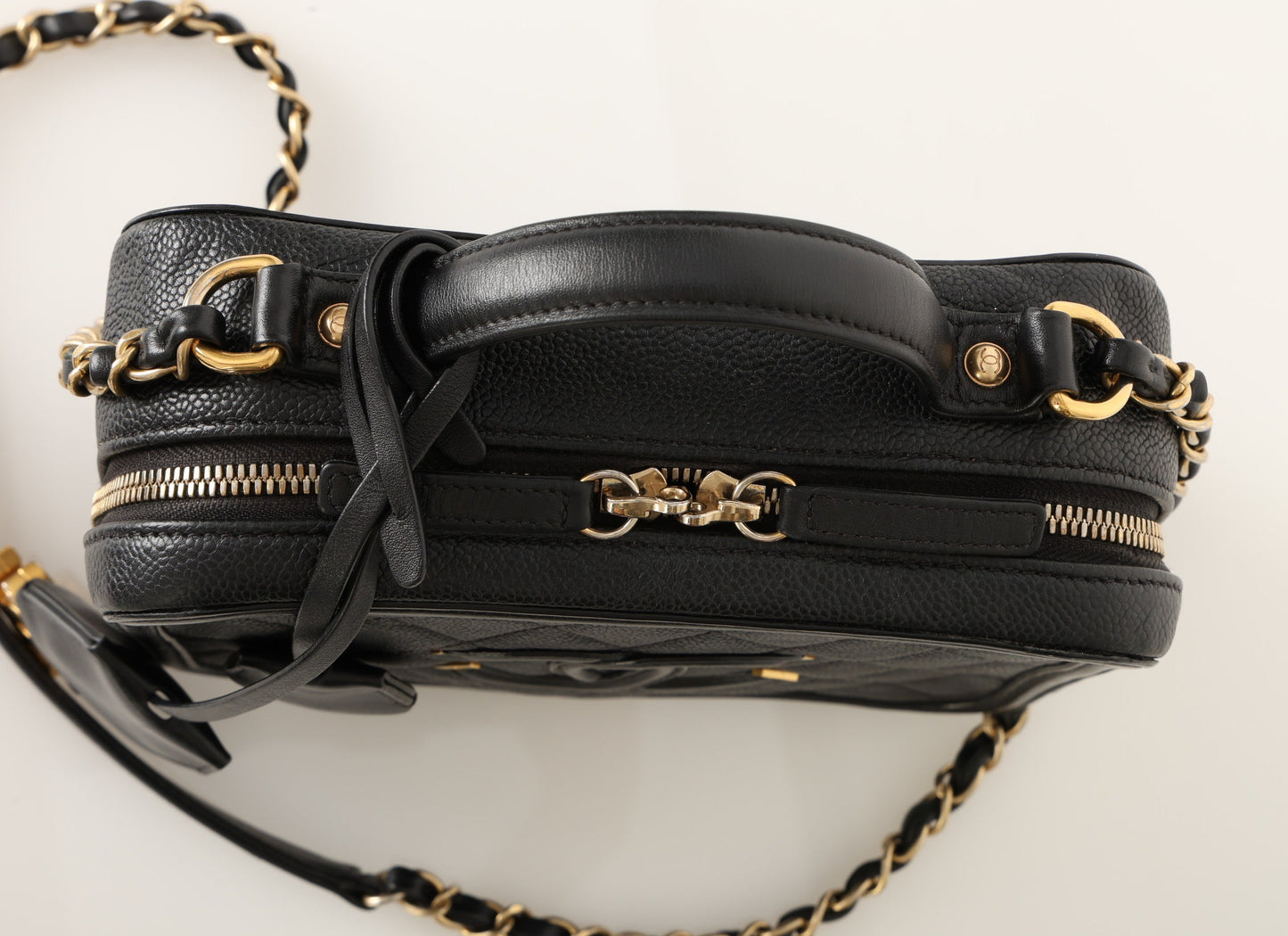 Chanel Caviar Medium Filigree Vanity Case