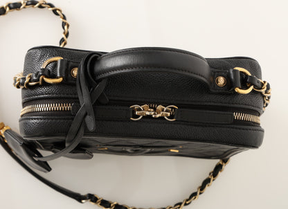 Chanel Caviar Medium Filigree Vanity Case