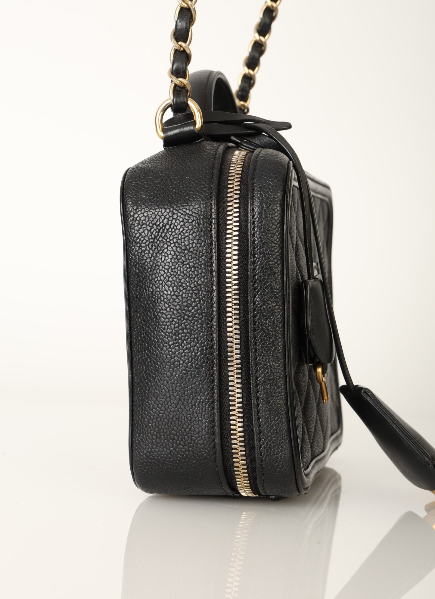 Chanel Caviar Medium Filigree Vanity Case