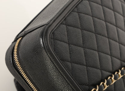 Chanel Caviar Medium Filigree Vanity Case