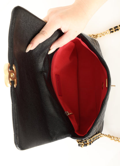 Chanel 22P Caviar Large Melody Flap