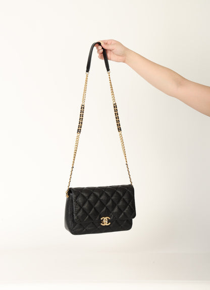 Chanel 22P Caviar Large Melody Flap