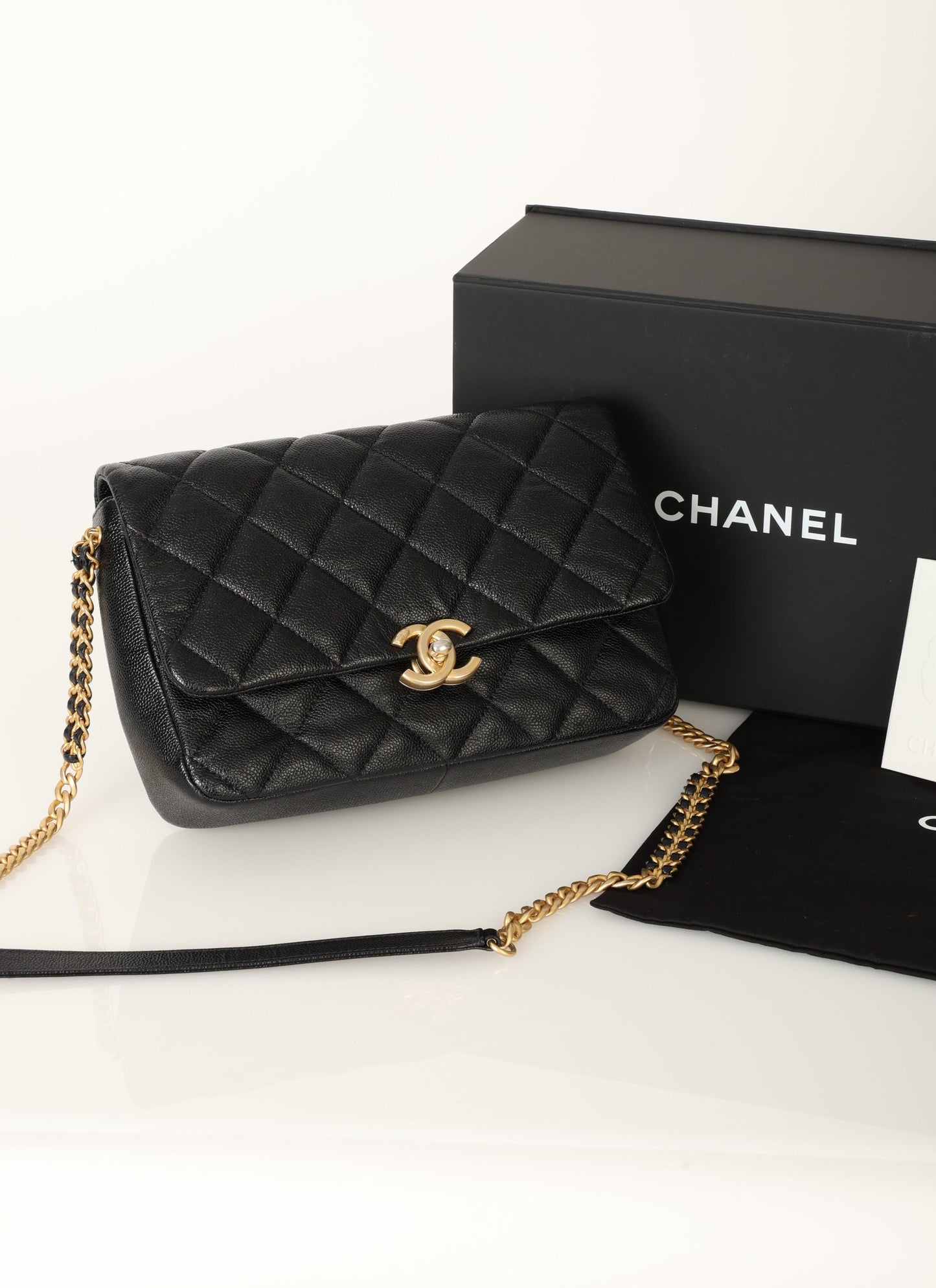 Chanel 22P Caviar Large Melody Flap