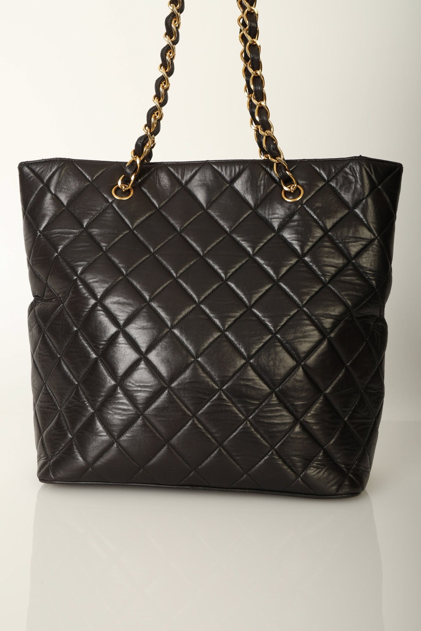 Chanel 1991 Lambskin Turnlock Tote