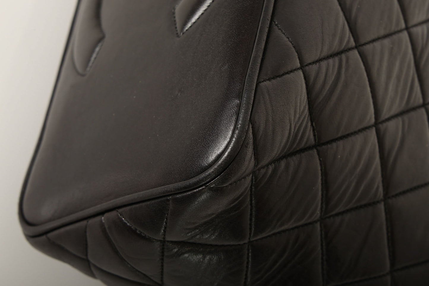Chanel 1991 Lambskin Turnlock Tote
