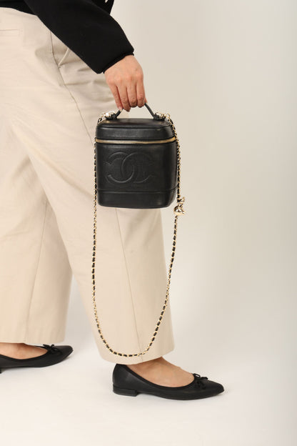 Chanel 1994 Caviar Vanity Bag w/ Chain