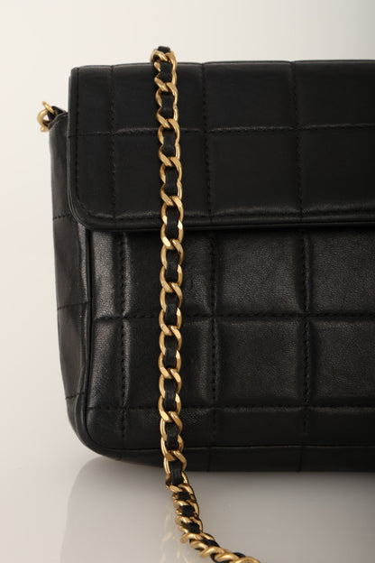 Chanel 2000 Lambskin East West Chocolate Bar