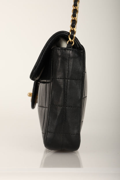 Chanel 2000 Lambskin East West Chocolate Bar