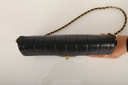 Chanel 2000 Lambskin East West Chocolate Bar