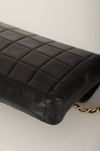 Chanel 2000 Lambskin East West Chocolate Bar