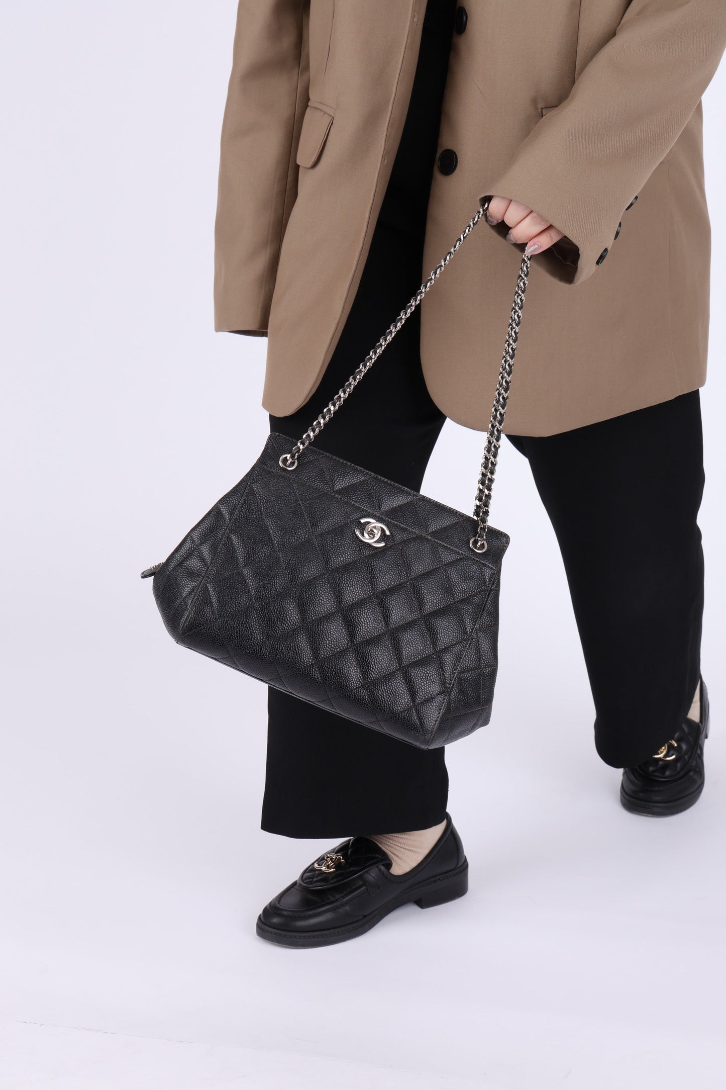 Chanel 1996 Caviar Chain Mini Tote