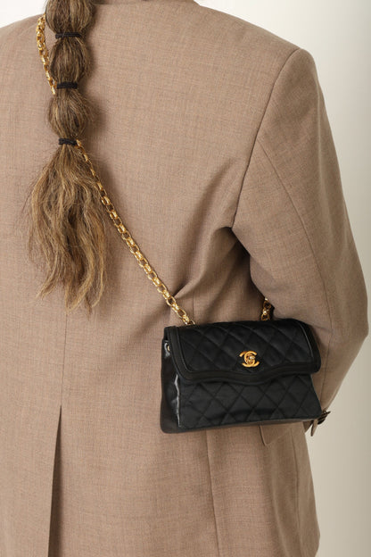 Chanel Satin & Lambskin Bijoux Mini Bag