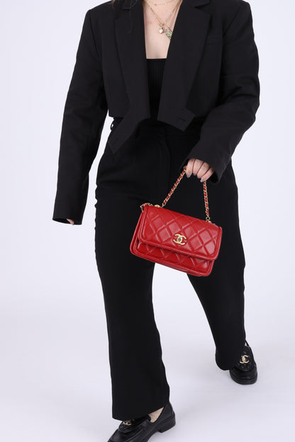 Chanel 2020 Calfskin Rectangular Flap Bag