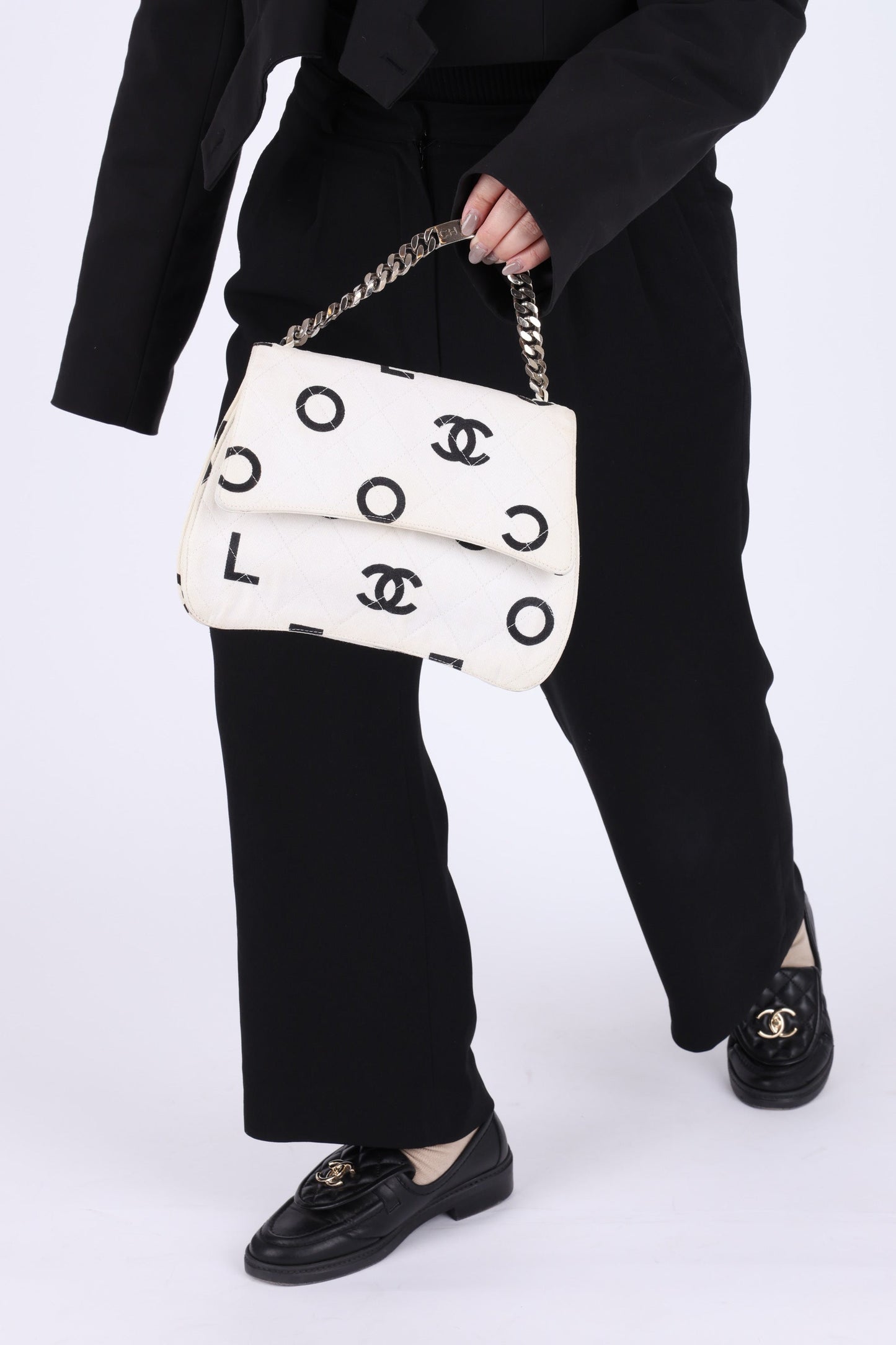 Chanel 1996 Canvas Coco Chain Top Handle