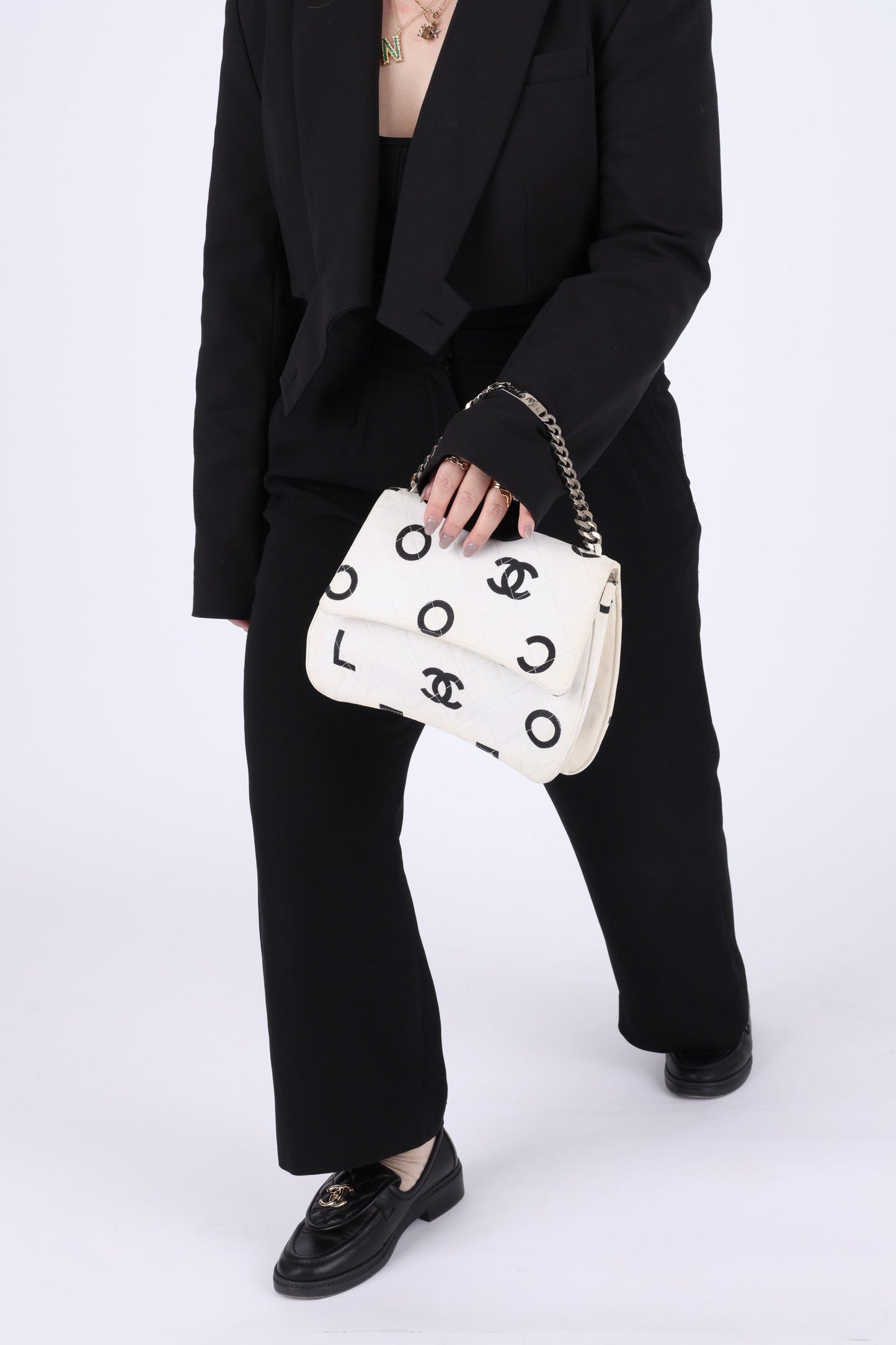 Chanel 1996 Canvas Coco Chain Top Handle