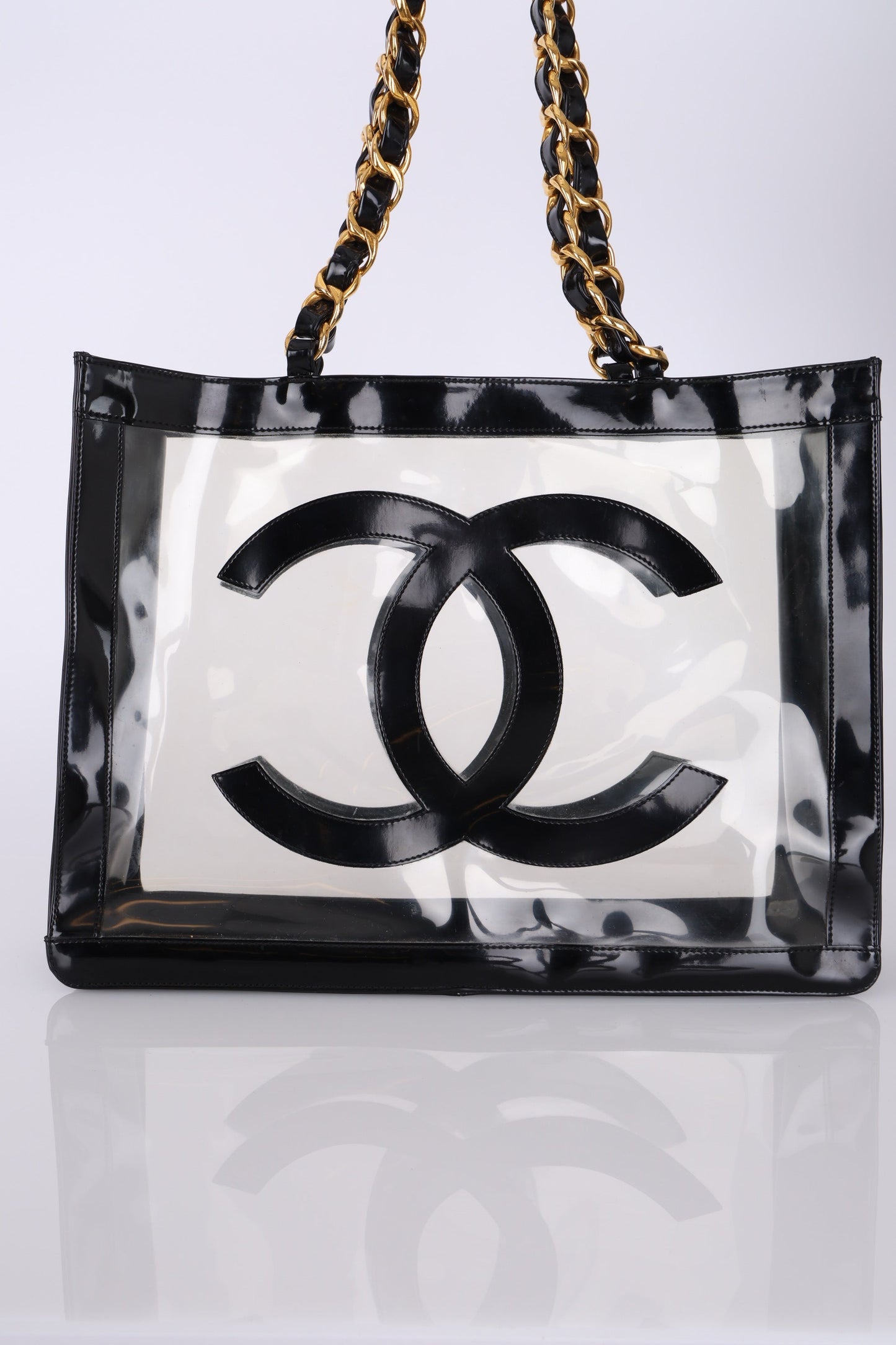 Chanel 1994 Transparent Chunky Chain Tote