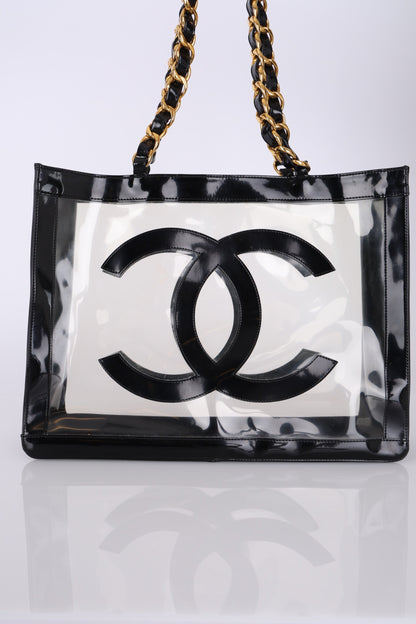 Chanel 1994 Transparent Chunky Chain Tote