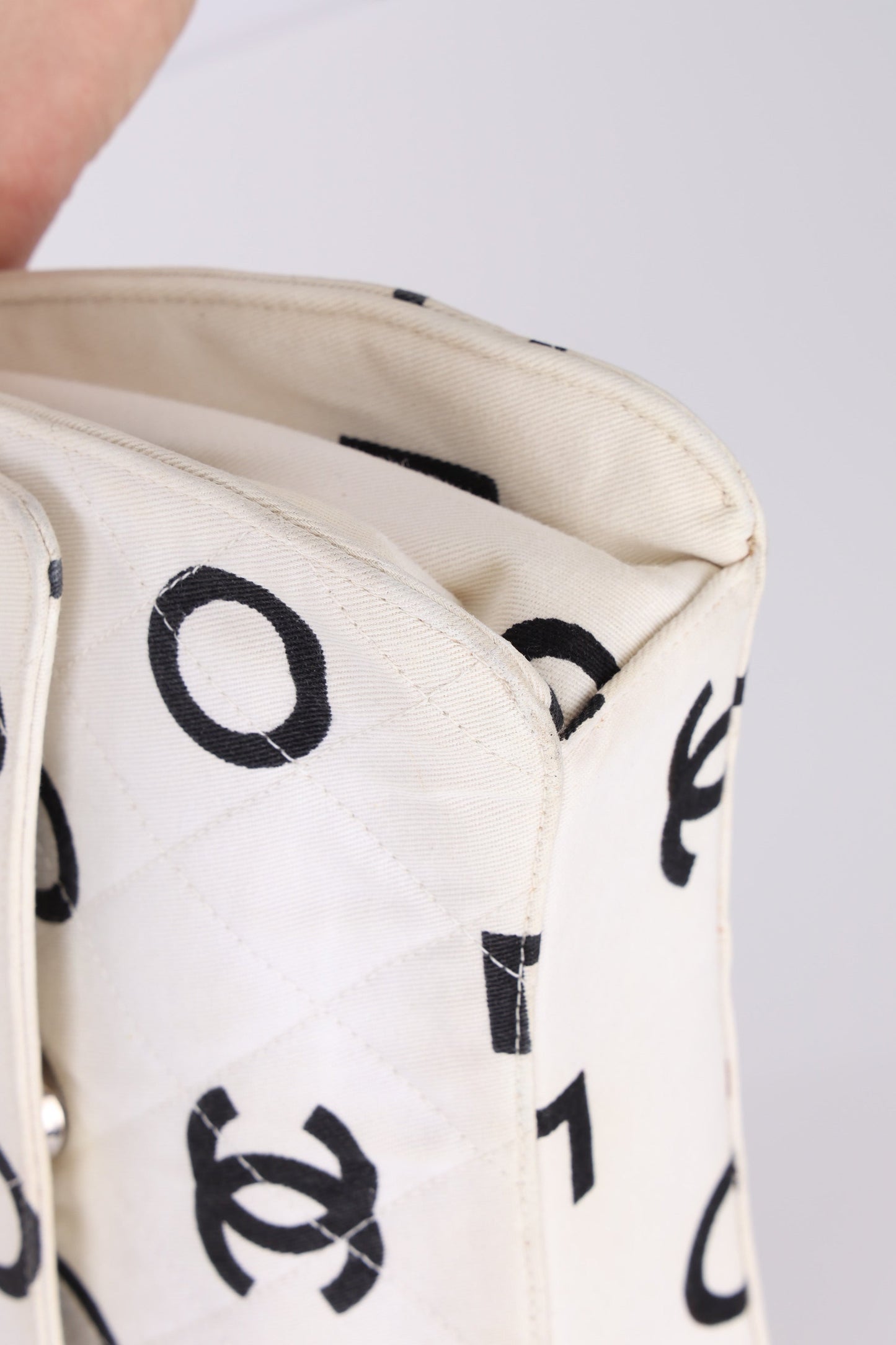 Chanel 1996 Canvas Coco Chain Top Handle