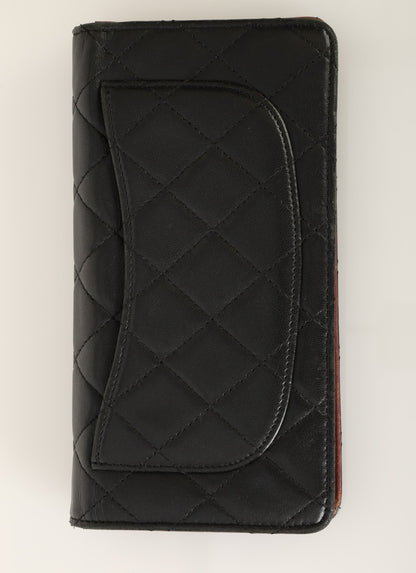 Chanel 2006 Lambskin Long Wallet w/ Chain