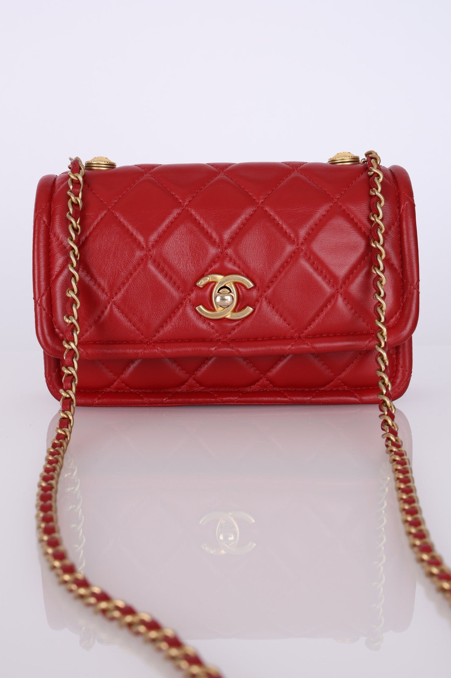 Chanel 2020 Calfskin Rectangular Flap Bag