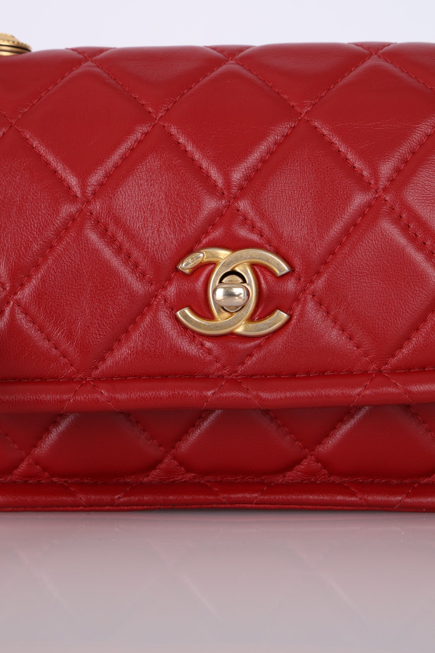 Chanel 2020 Calfskin Rectangular Flap Bag