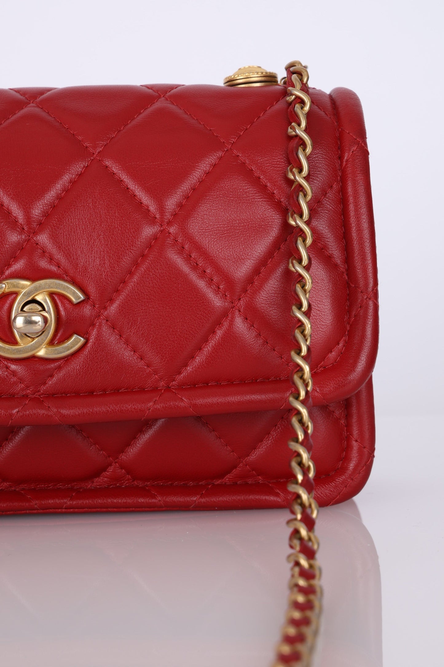 Chanel 2020 Calfskin Rectangular Flap Bag
