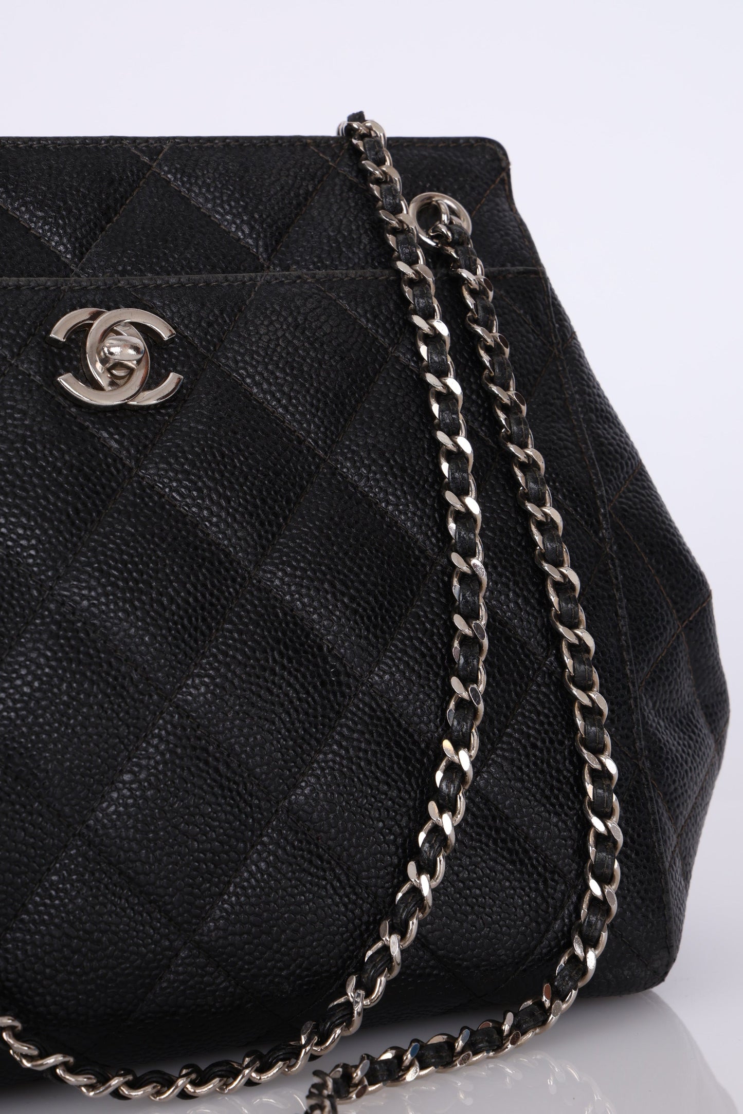 Chanel 1996 Caviar Chain Mini Tote